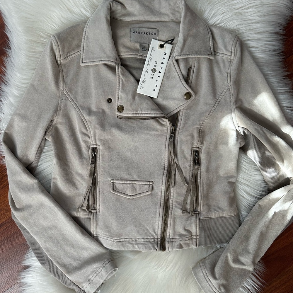 Grey Moto Jacket - Picture 3 of 16